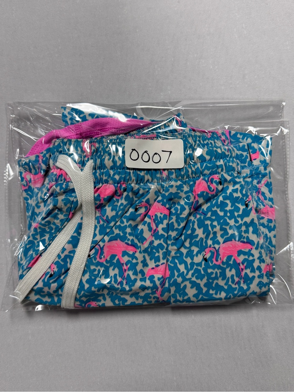 Chubbies Boys X-small Blue Flamingo Swim Trunks 4 Inch Inseam - Picture 6 of 6
